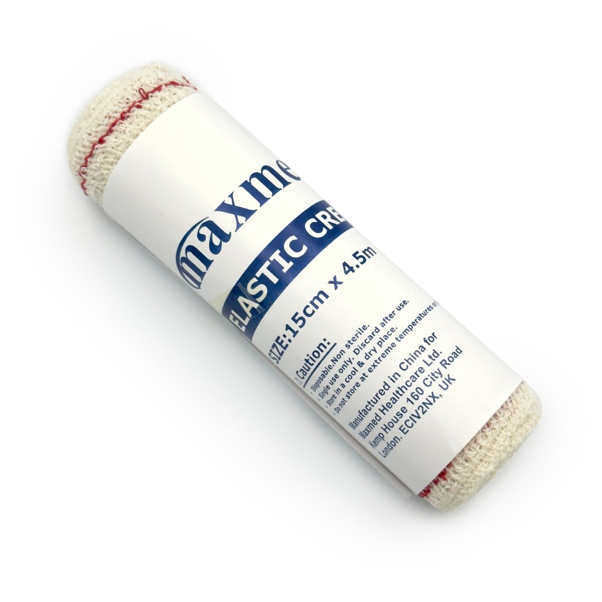 Cotton Elastic Crepe Bandages  White-15CM  x4.5M -(6”)- 12 PCS/PKT