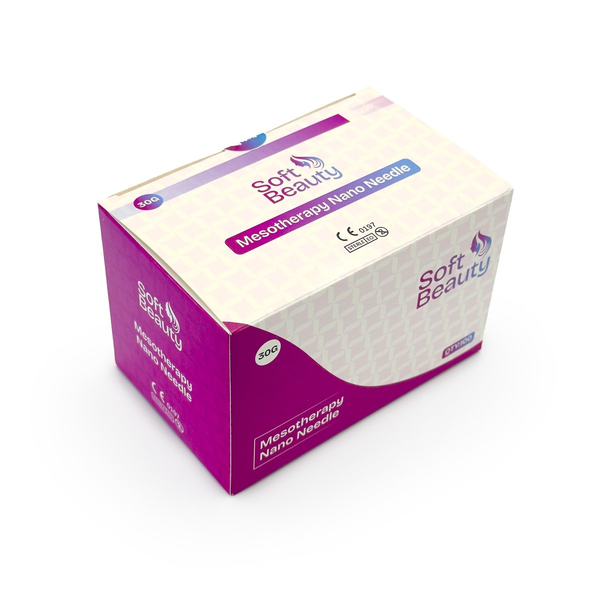 Mesotherapy nano needles /Derma Nano Needles Disposables( 100/Box)-  30GX4mm -Soft Beauty 